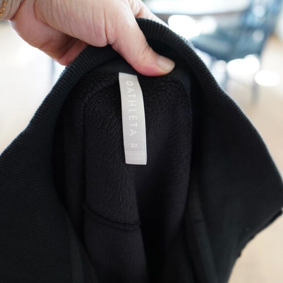 Athleta Forever Fleece 1/2‎ Zip High Hip Sweatshirt Size 3X - Picture 5 of 9
